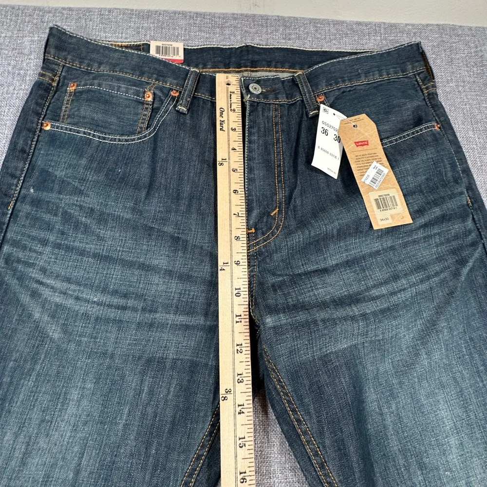Levi's 527 Slim Bootcut Jeans Men 36x30 Dark Wash Americana Western Workwear NEW